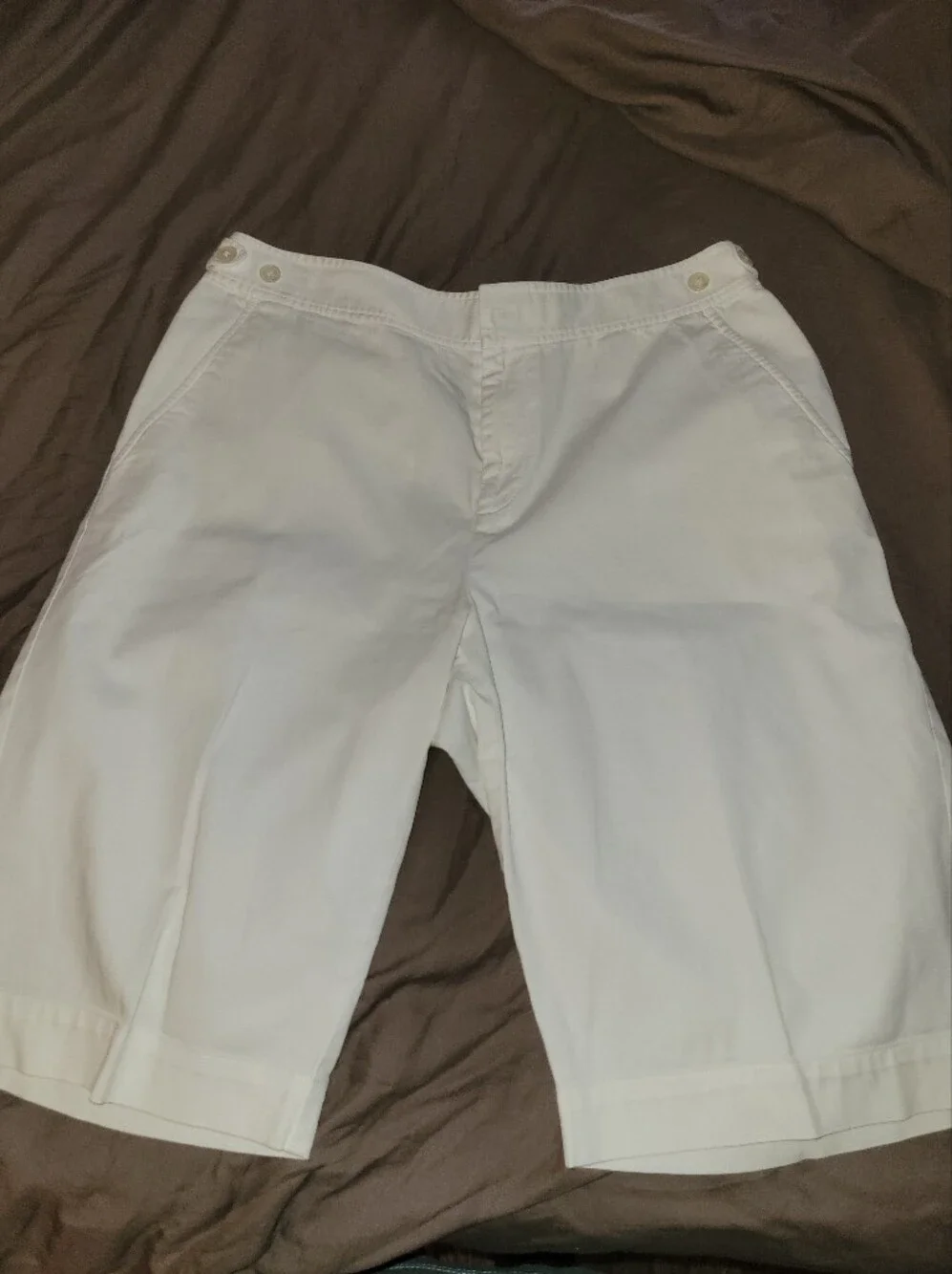 Ralph Lauren White Women’s Bermuda Shorts